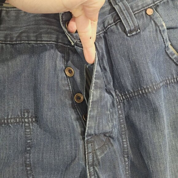 G-Star Mens 36x32 Low Loose Duty Carpenter Relaxed Jeans Blue Distressed - Picture 8 of 12